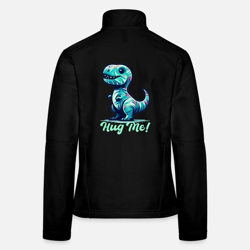 T-Rex Hug Me Cadeau Câlin Veste en tissu softshell Femme