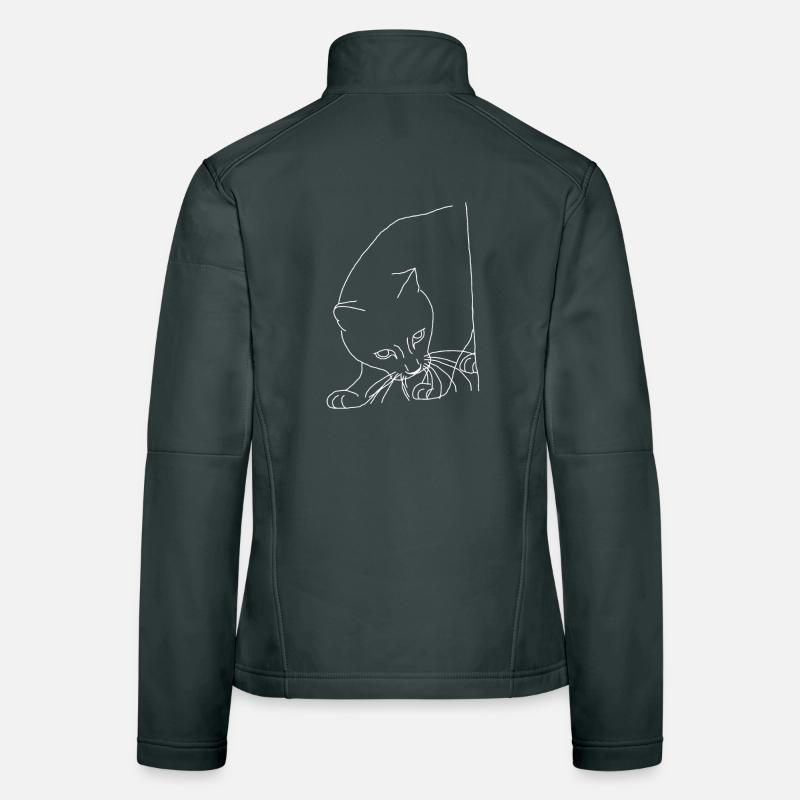 Chat Veste en tissu softshell Femme