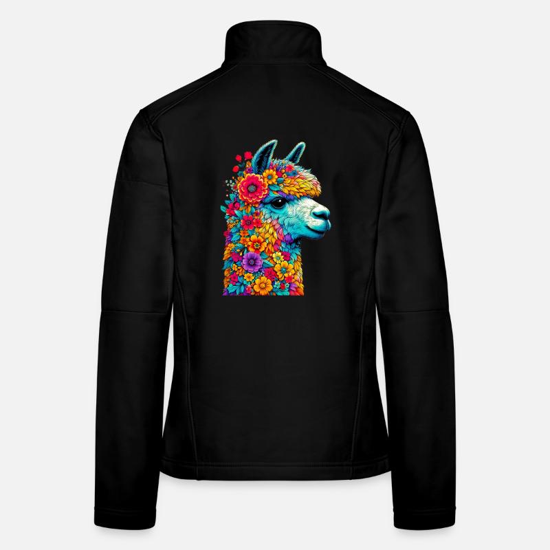Alpaka - Frauen Softshelljacke - Schwarz