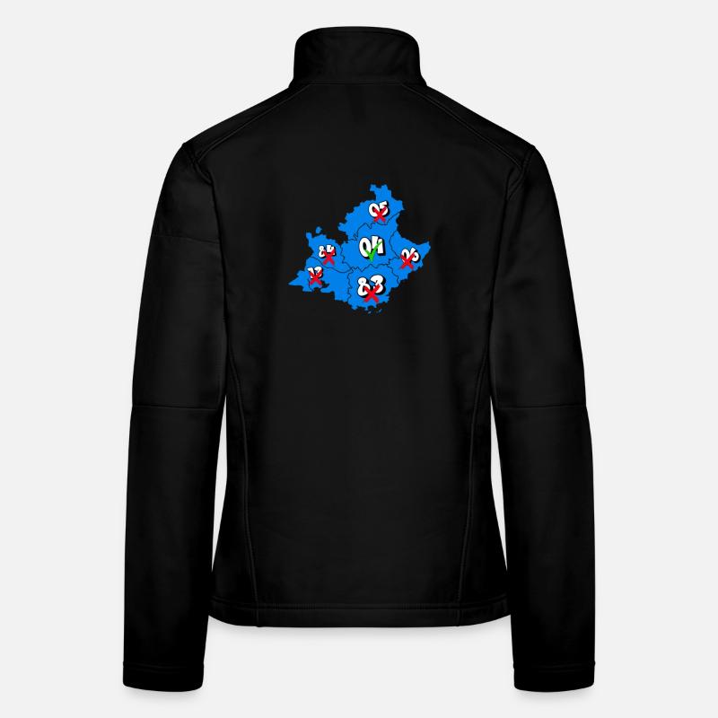 Région PACA Veste en tissu softshell Femme