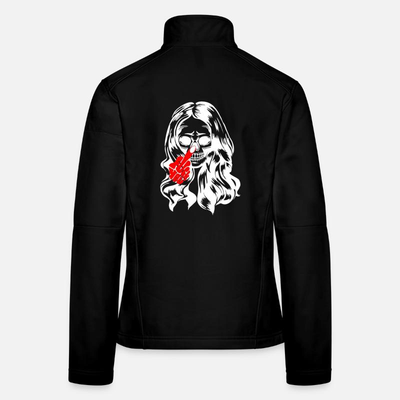 Coole Gothic Lady Skull Frauen Softshelljacke