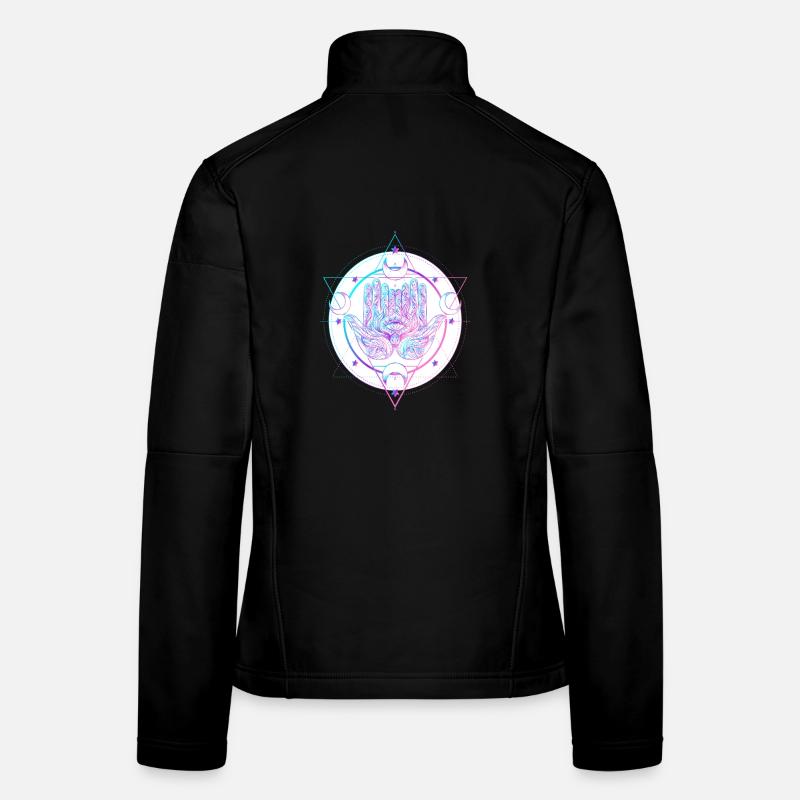 Main astrale mystique avec conception d’œil Veste en tissu softshell Femme