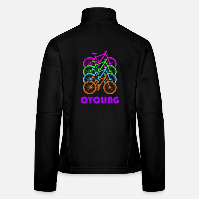 Cycling is a colourful joie de vivre - Women's Softshell Jacket - black