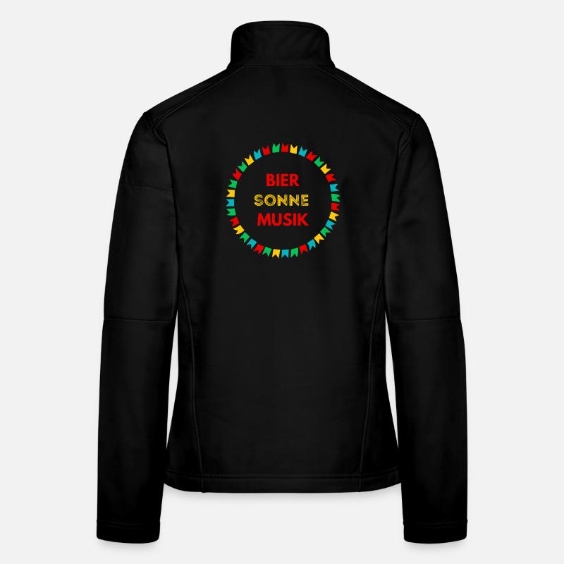 Bier Sonne Musik - Sommerparty Design Frauen Softshelljacke