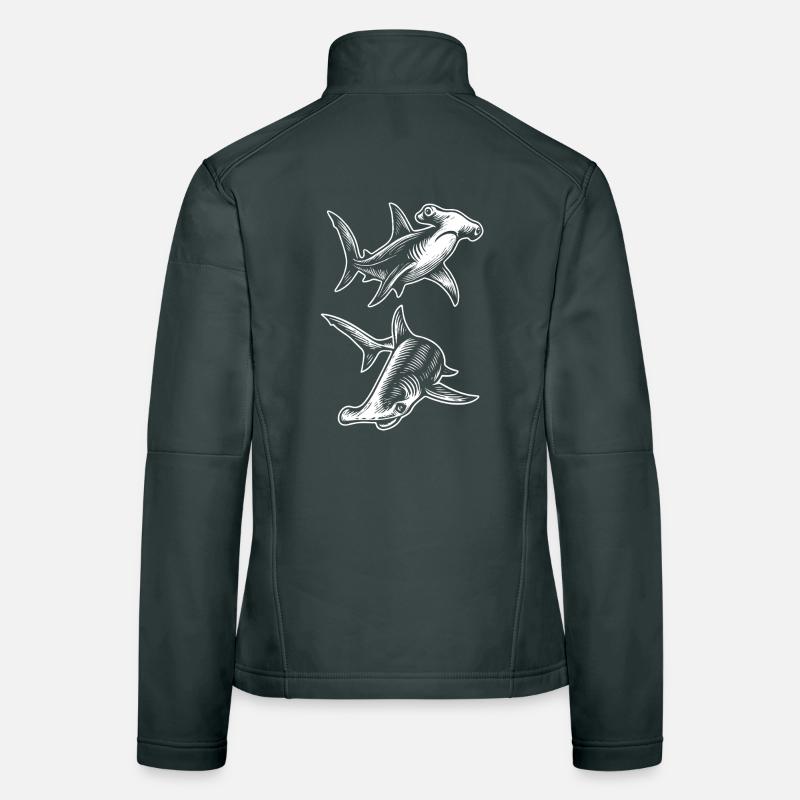 Hammerhead shark gift Women's Softshell Jacket