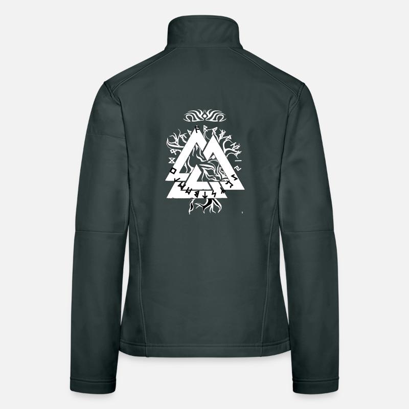 Magic Rune Triangle design Women's Softshell Jacket