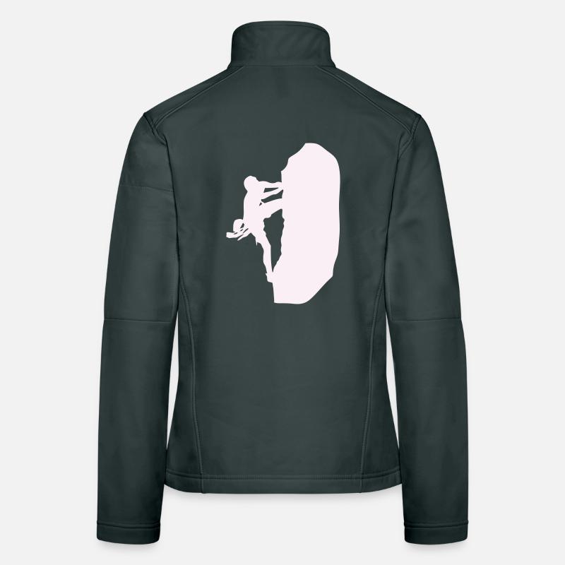 klettern_bergsteigen_silhouette- Frauen Softshelljacke