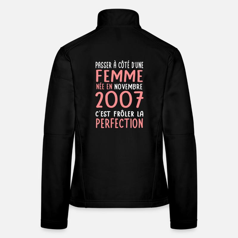 18th birthday - born in November 2007 Women's Softshell Jacket