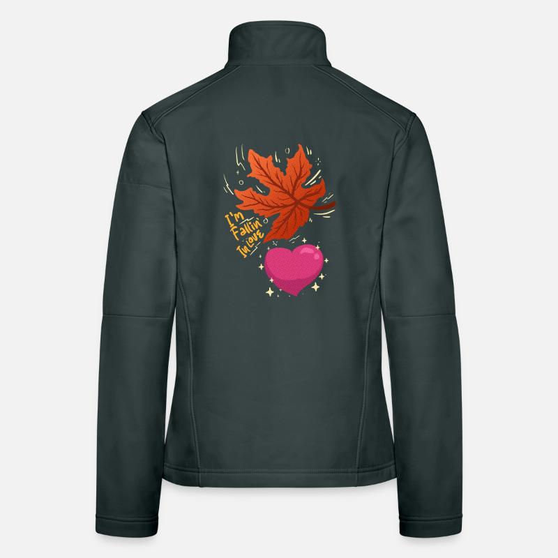 I’m Falling in Love - maple leaf falling in love Women's Softshell Jacket