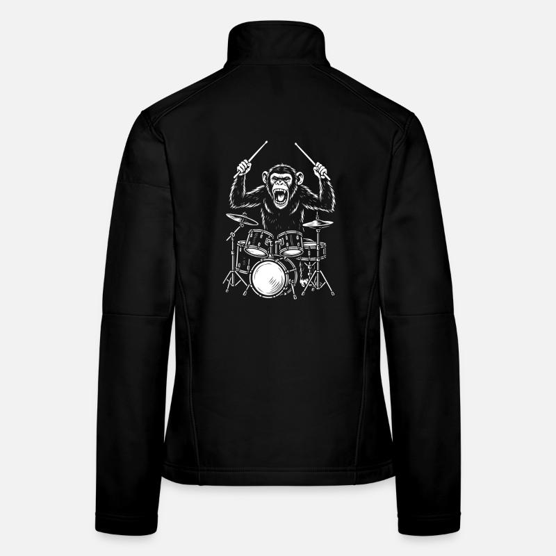 Tambour Chimp Band Veste en tissu softshell Femme