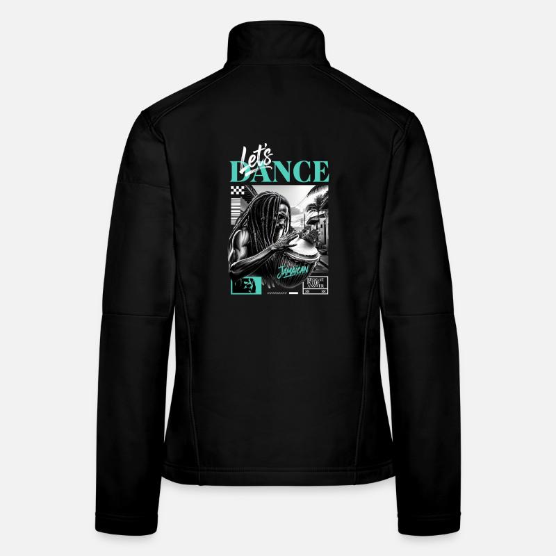 Lets Dance Jamaican Drummer Veste en tissu softshell Femme