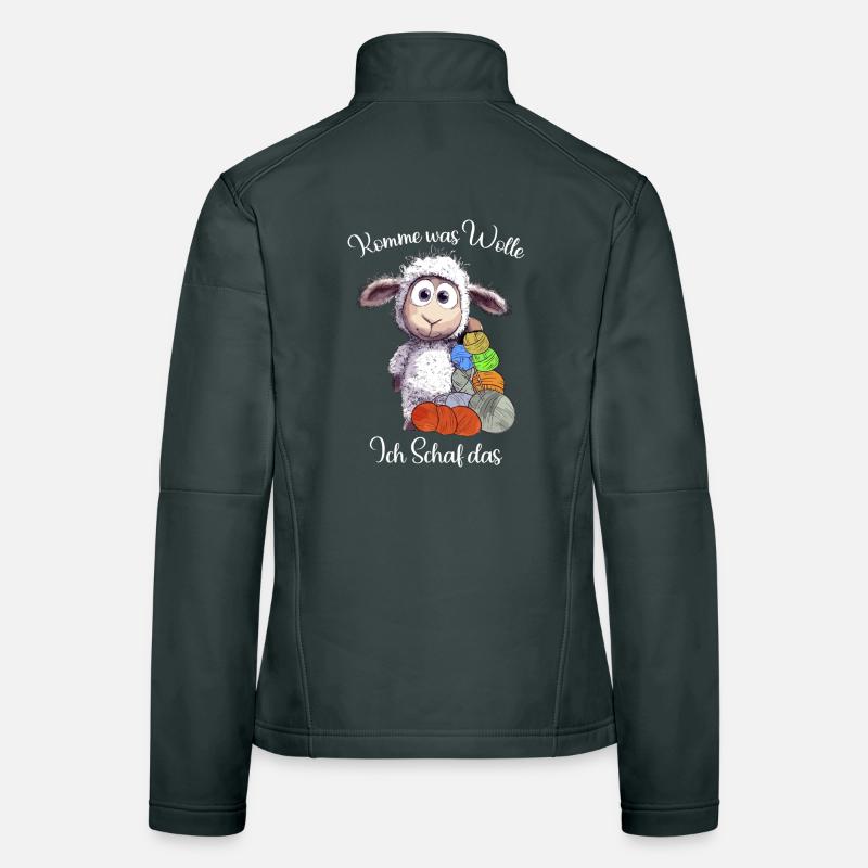 Sheep with wool: I sheep the pun Women's Softshell Jacket