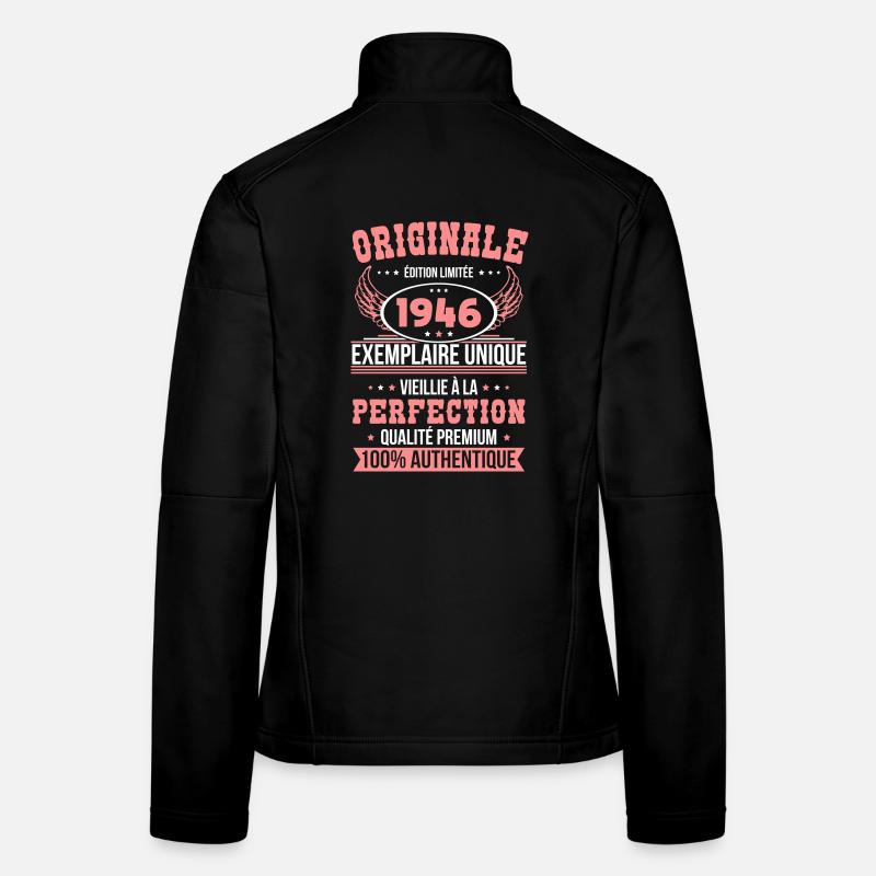 1946 – Exemplaire unique – Qualité premium Veste en tissu softshell Femme