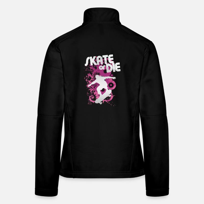 Skate or Die: Glowing Graffiti Women's Softshell Jacket