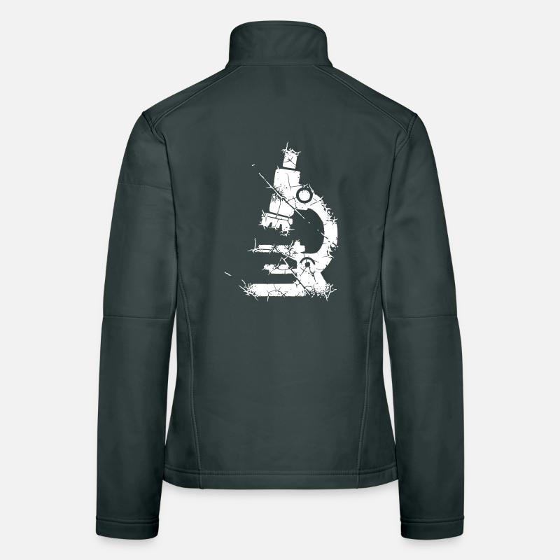 Microscope Vintage Grunge Women's Softshell Jacket