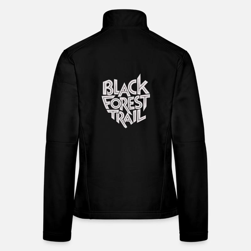 Logo typographique du sentier de la Forêt-Noire Veste en tissu softshell Femme