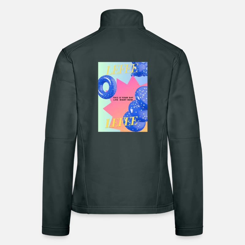 Lebe Dein Tag – bunte Ballon-Explosion Frauen Softshelljacke