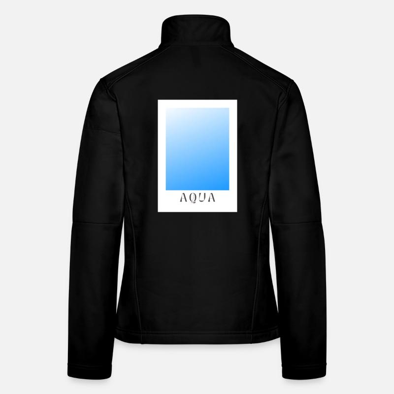 Aqua - Frauen Softshelljacke - Schwarz