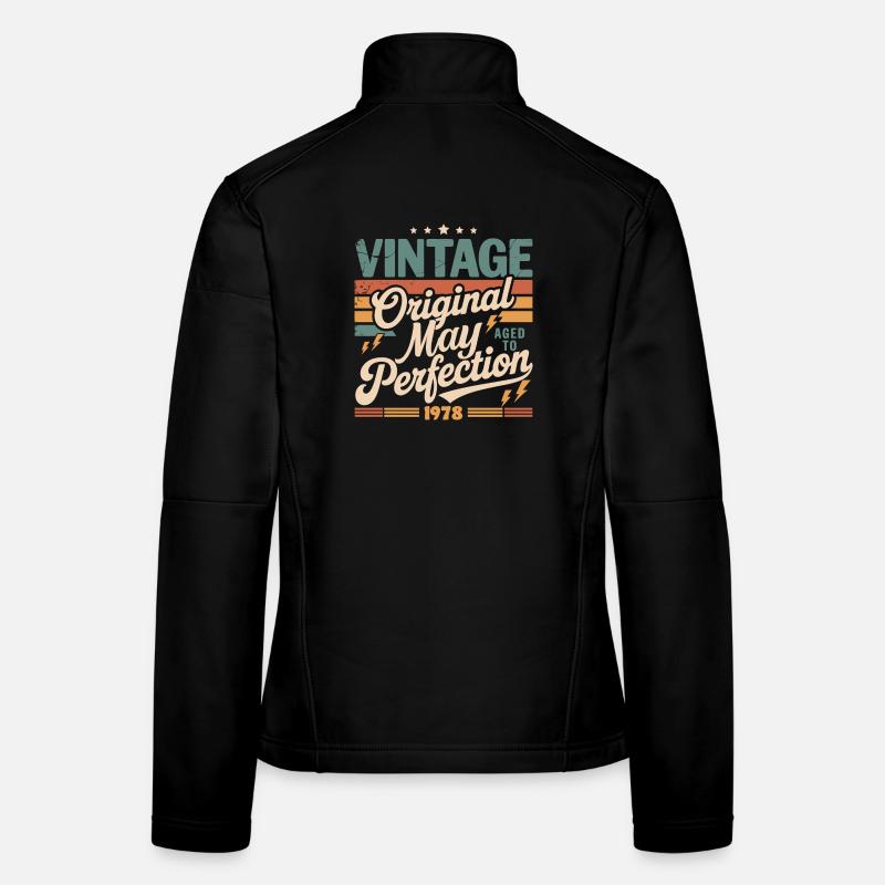 Vintage Mai 1978 – Perfektion seit 48 Jahren Frauen Softshelljacke