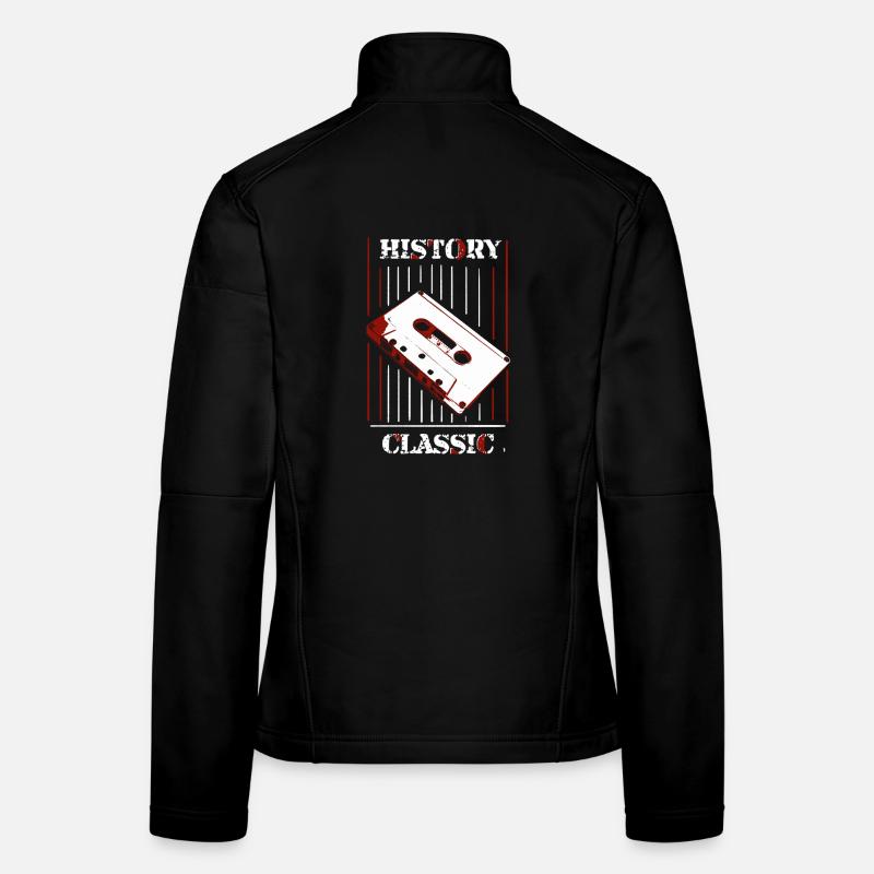 Histoire & Classiques : Cassette rétro Veste en tissu softshell Femme