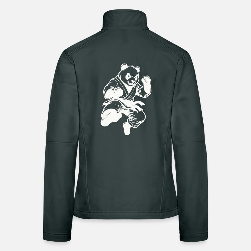 panda_kung_fu- Veste en tissu softshell Femme
