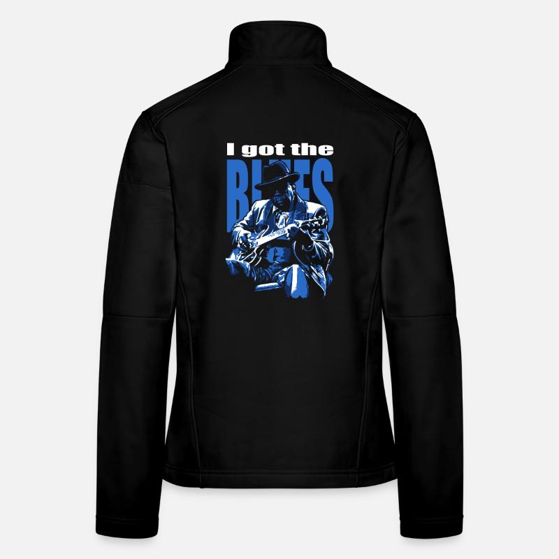Ich habe den Blues - Frauen Softshelljacke - Schwarz