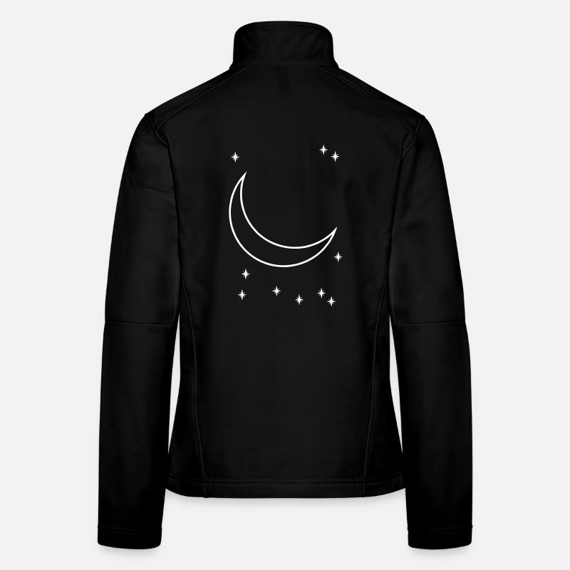étoilé Veste en tissu softshell Femme