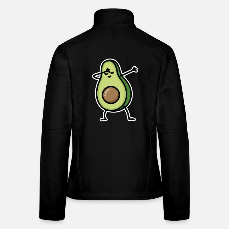 Avocado dab dabbing - Frauen Softshelljacke - Schwarz