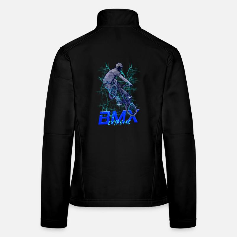 Cascade extrême néon BMX Veste en tissu softshell Femme