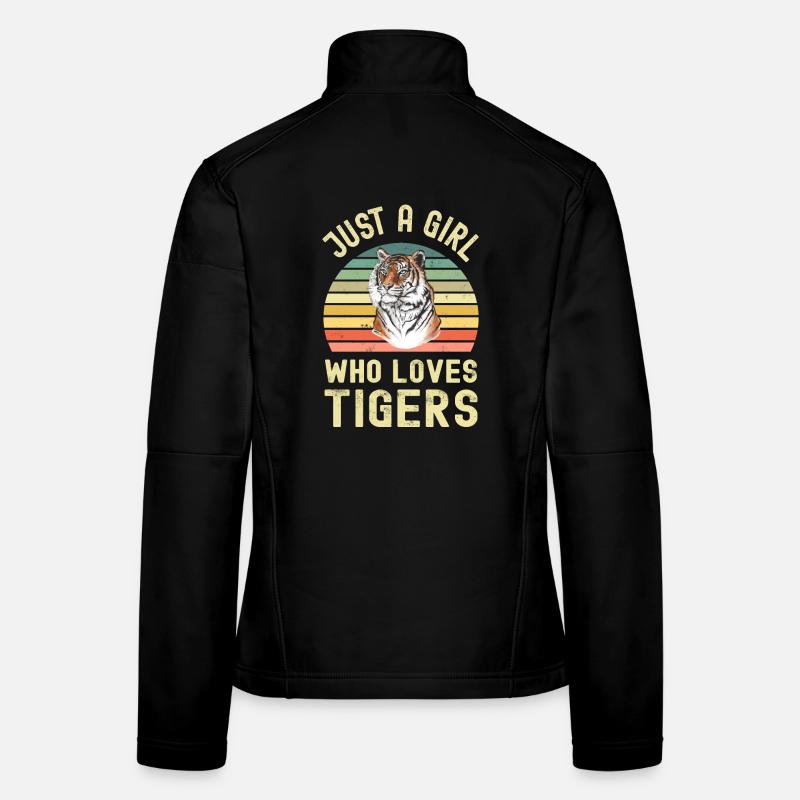 Tiger - Frauen Softshelljacke - Schwarz