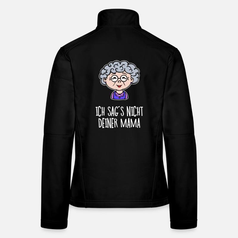 Oma Lustig Statement Großmutter Alte Frau Brille Frauen Softshelljacke