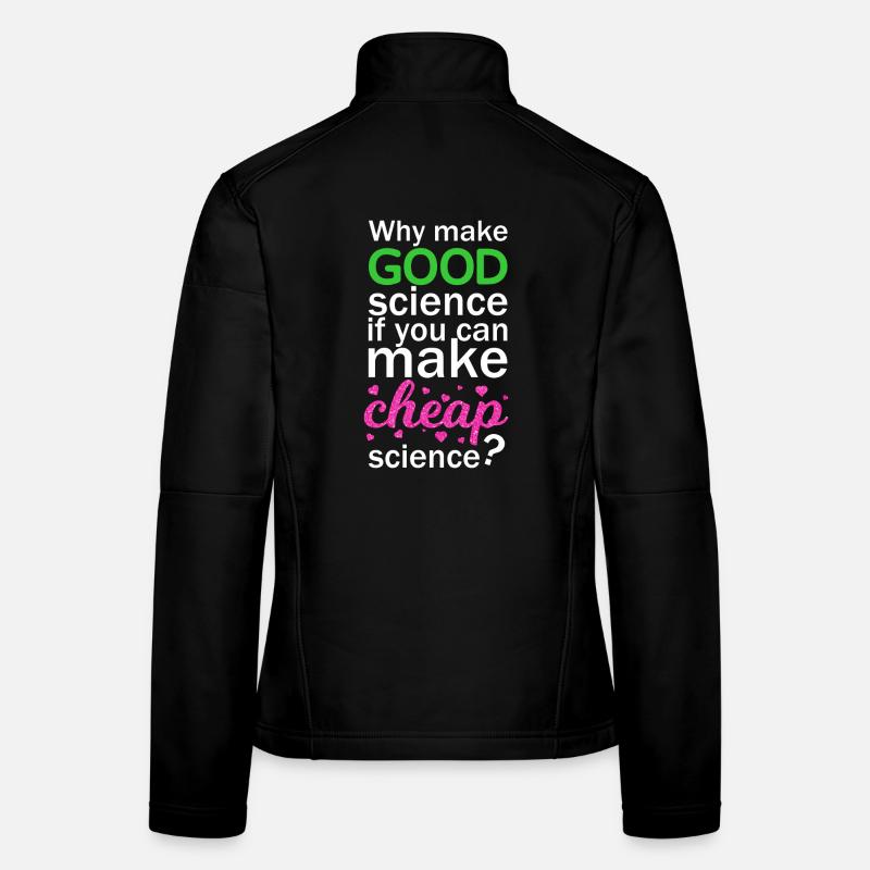 Cheap Science - Frauen Softshelljacke - Schwarz