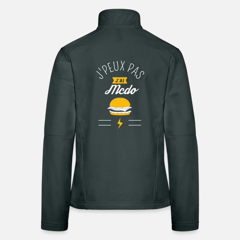 J Peux Pas J ai Mcdo Veste en tissu softshell Femme