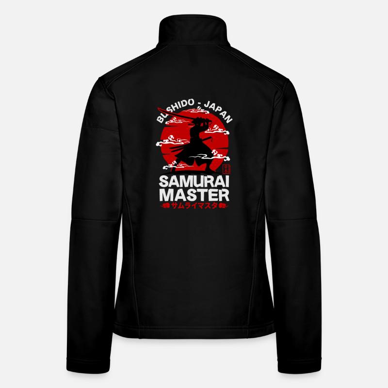 Samurai master series - bushido japan: Black Women's Softshell Jacket