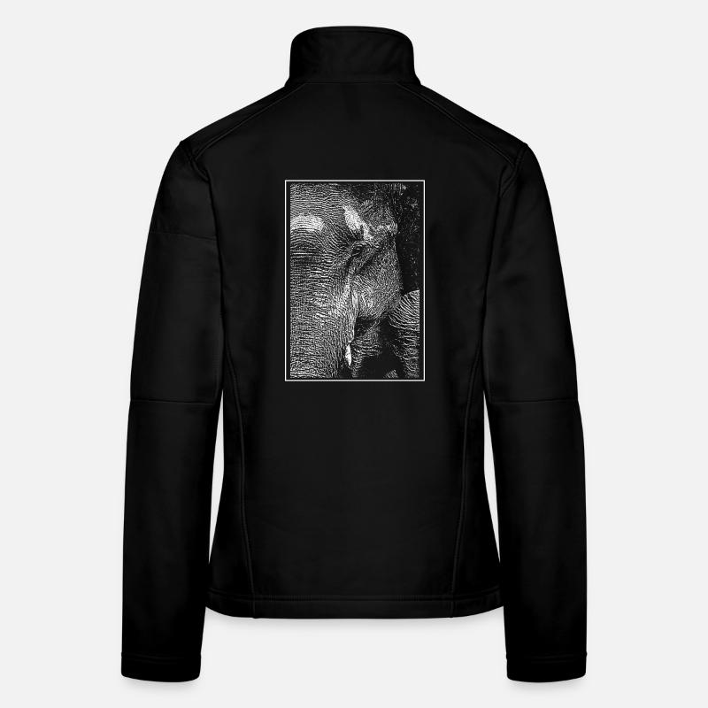 Eléphant blanc Veste en tissu softshell Femme