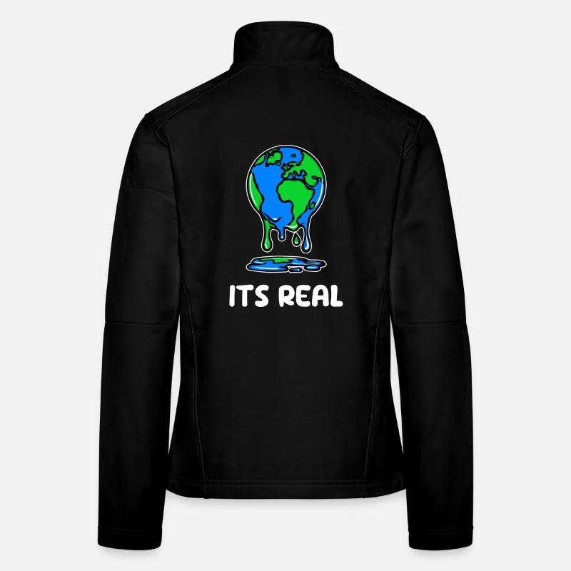 Erderwärmung Umwelt Erde Statement Umweltschäden Frauen Softshelljacke