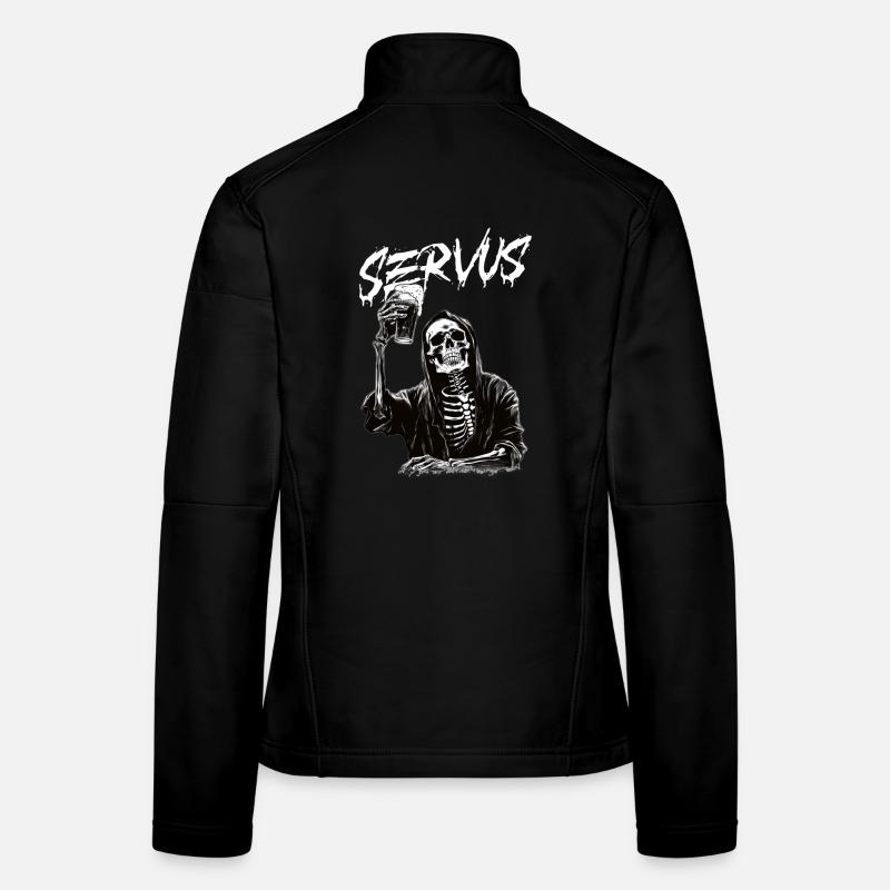 Grim Reaper à la bière Veste en tissu softshell Femme