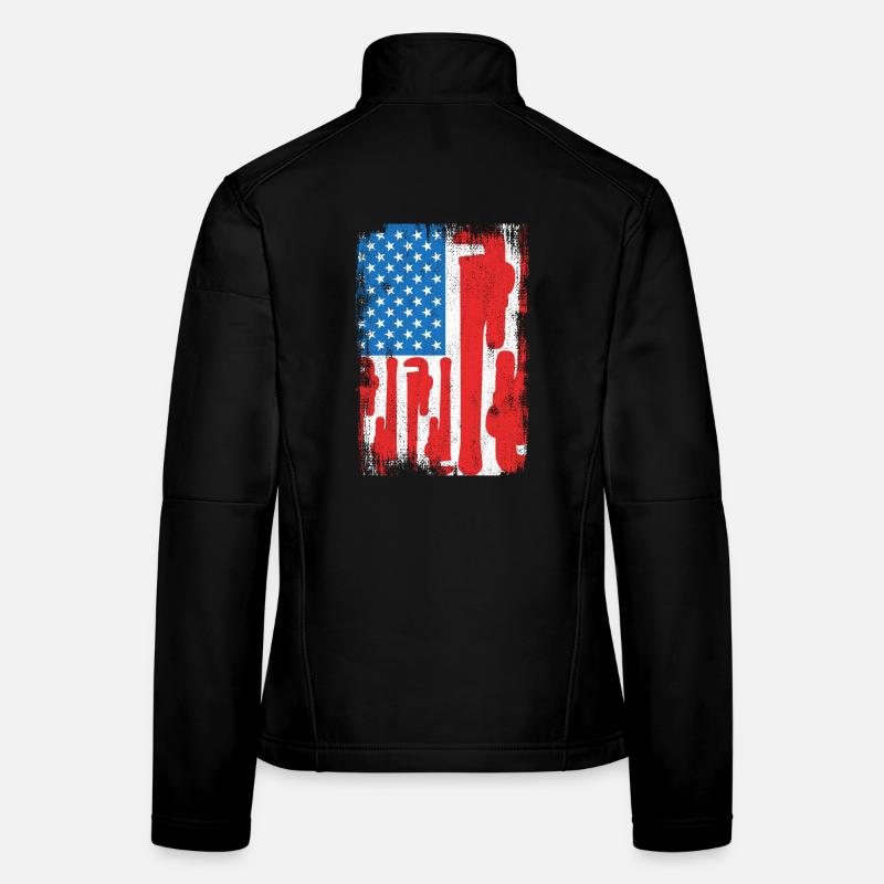 Installer USA Flag Women's Softshell Jacket