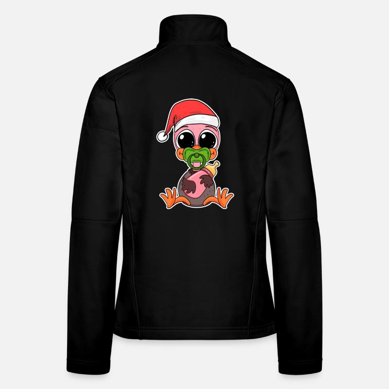 Bouquet Bébé Noël Veste en tissu softshell Femme