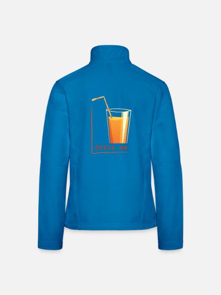 drink me in a frame - Women's Softshell Jacket - black - Back
