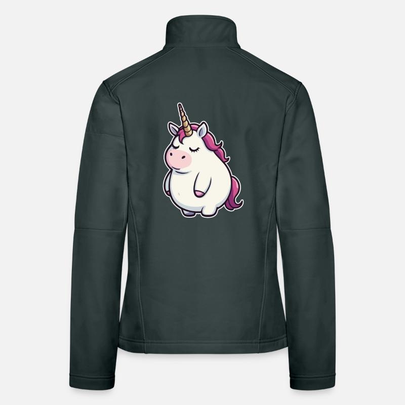Witziges Einhorn Frauen Softshelljacke