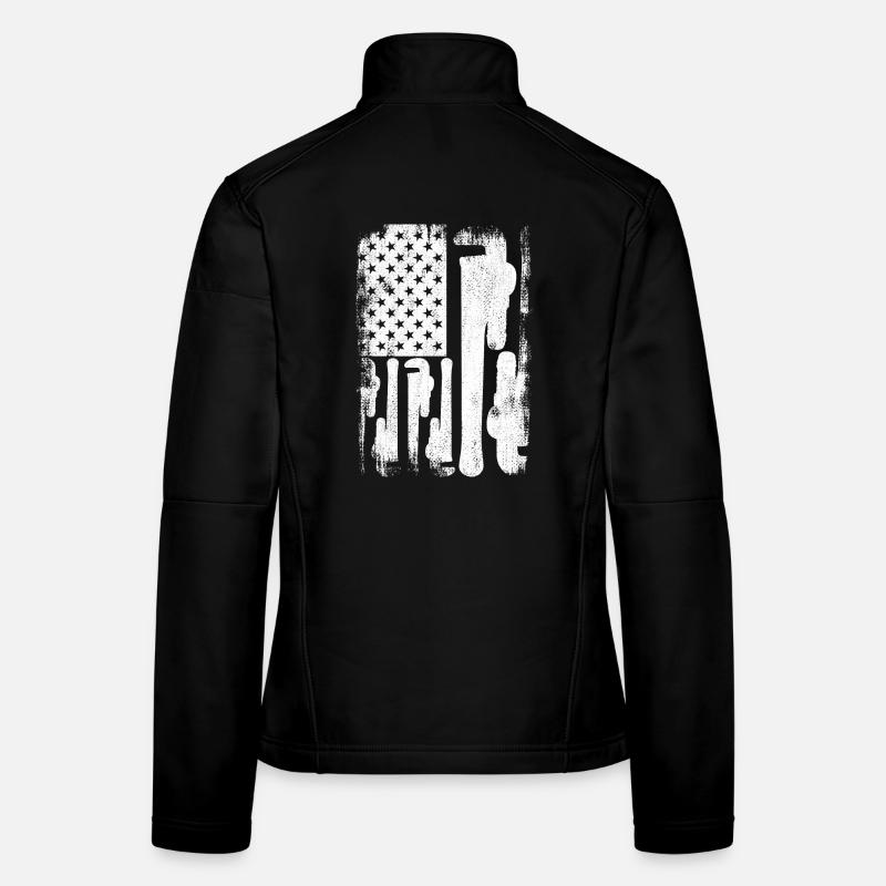 Patriotic U.S. Plumber Women's Softshell Jacket