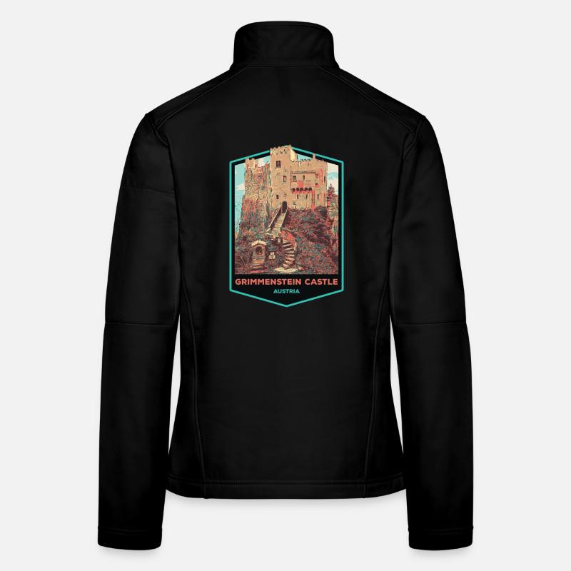Illustration Château Grimmenstein, Basse-Autriche Veste en tissu softshell Femme