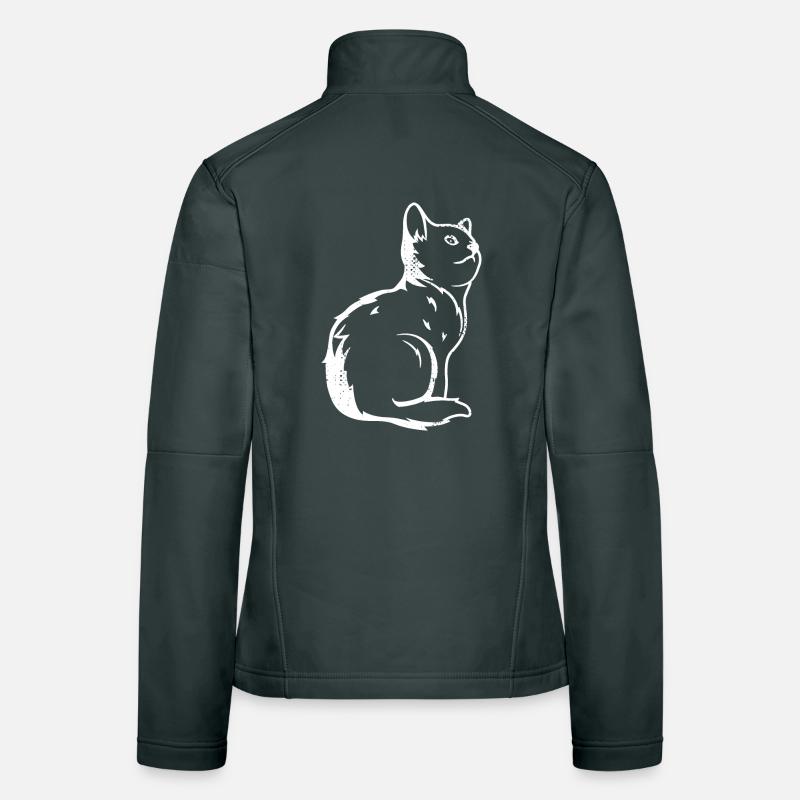 Cat Sketch Women's Softshell Jacket