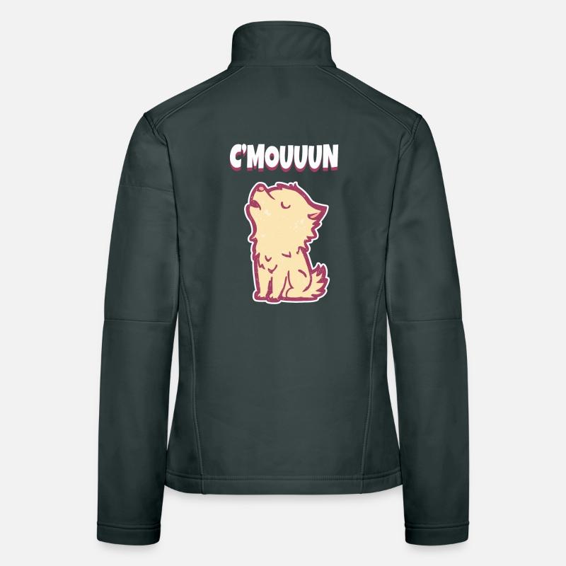 C'MON Howling Wolf Motivation Women's Softshell Jacket