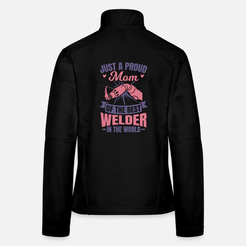 Schweißerin Mutter Frauen Softshelljacke