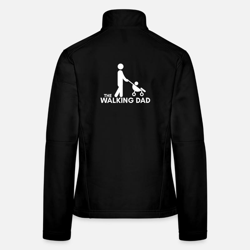 The Walking Dad Papa Kinderkinderwagen Geschenk Frauen Softshelljacke