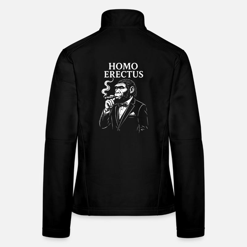 Élégante Maison Erectus fumer un cigare Veste en tissu softshell Femme