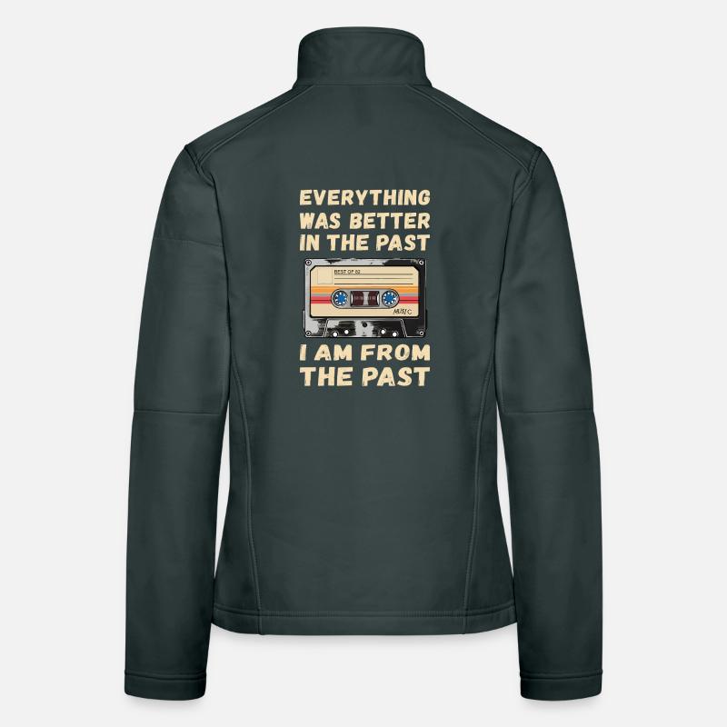 Everything was better in the old days cassette Women's Softshell Jacket