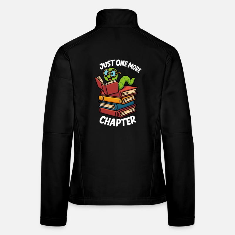 Just One More Chapter Buchwurm Design Frauen Softshelljacke